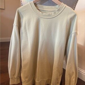 Lululemon Women Perfectly Oversized Crew - Light Lemon Yellow